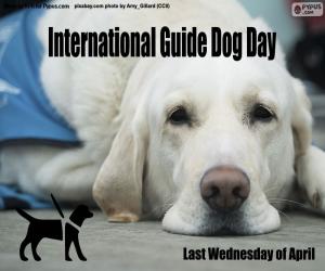 пазл Международный день собаки-поводыря
